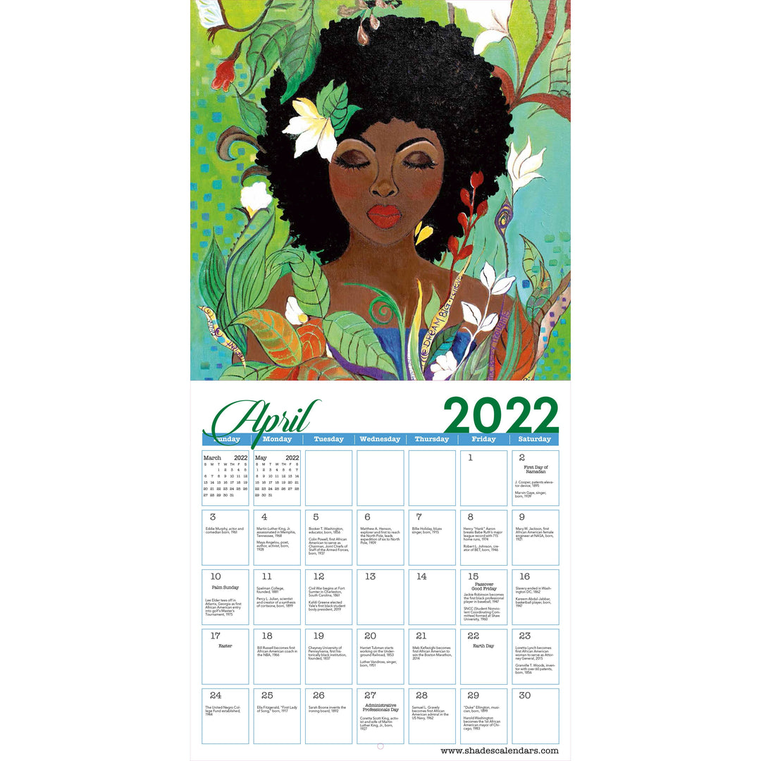 I Am Life by GBaby: 2022 African American Calendar (Interior)