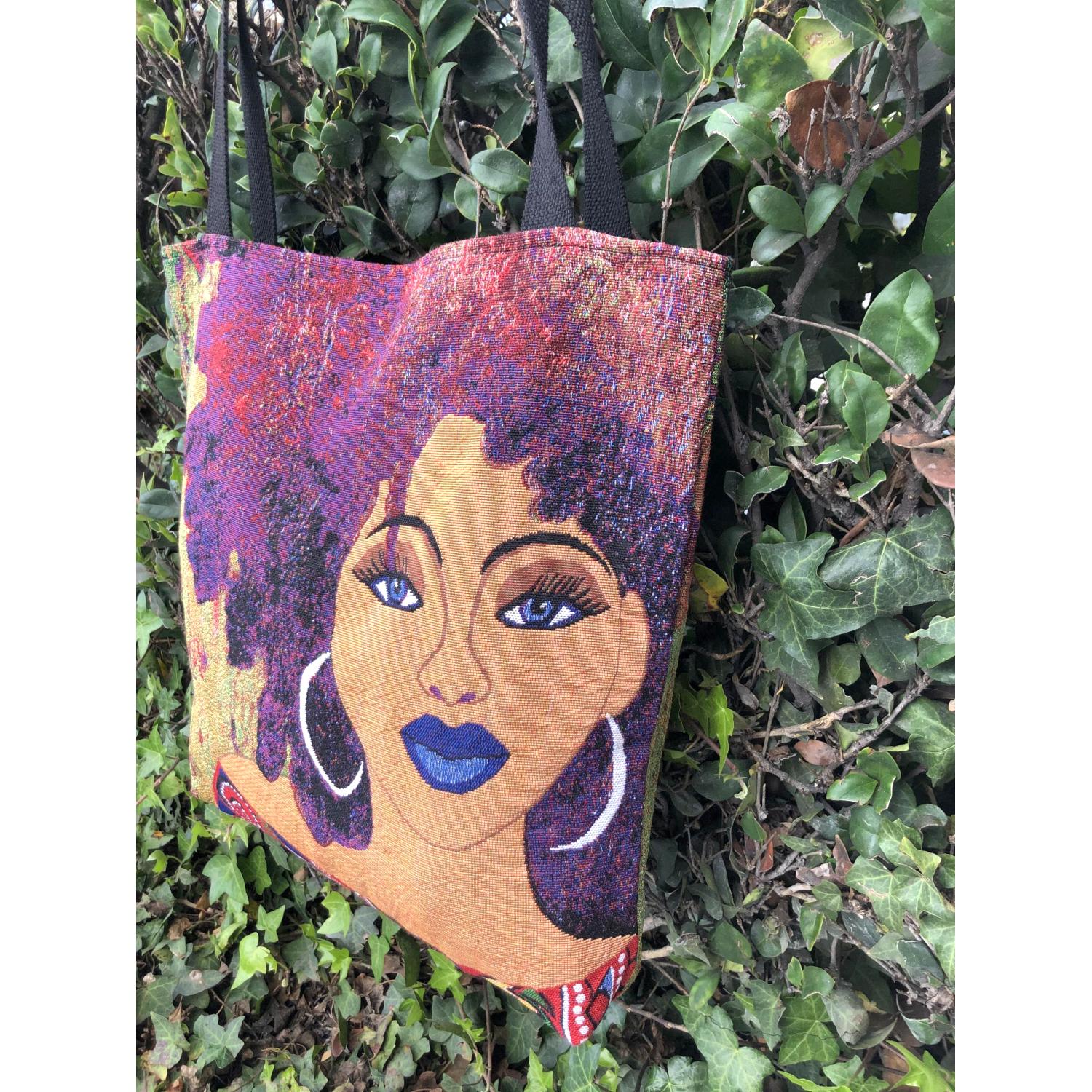 5 of 5: I Am Marvelously Made: African American Woven Tapestry Tote Bag by GBaby
