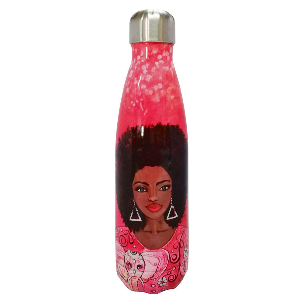 I Am Powerful (Delta Sigma Theta) by Sylvia "Gbaby" Cohen: African American Stainless Steel Bottle