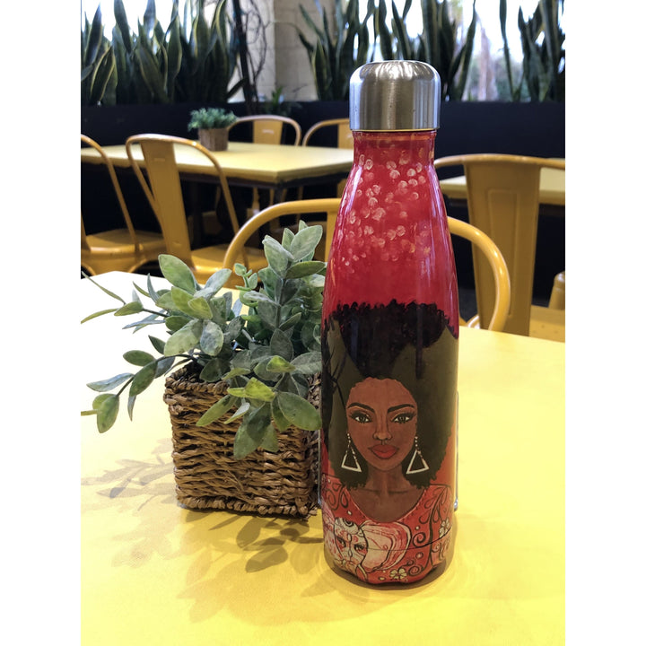 I Am Powerful (Delta Sigma Theta) by Sylvia "Gbaby" Cohen: African American Stainless Steel Bottle