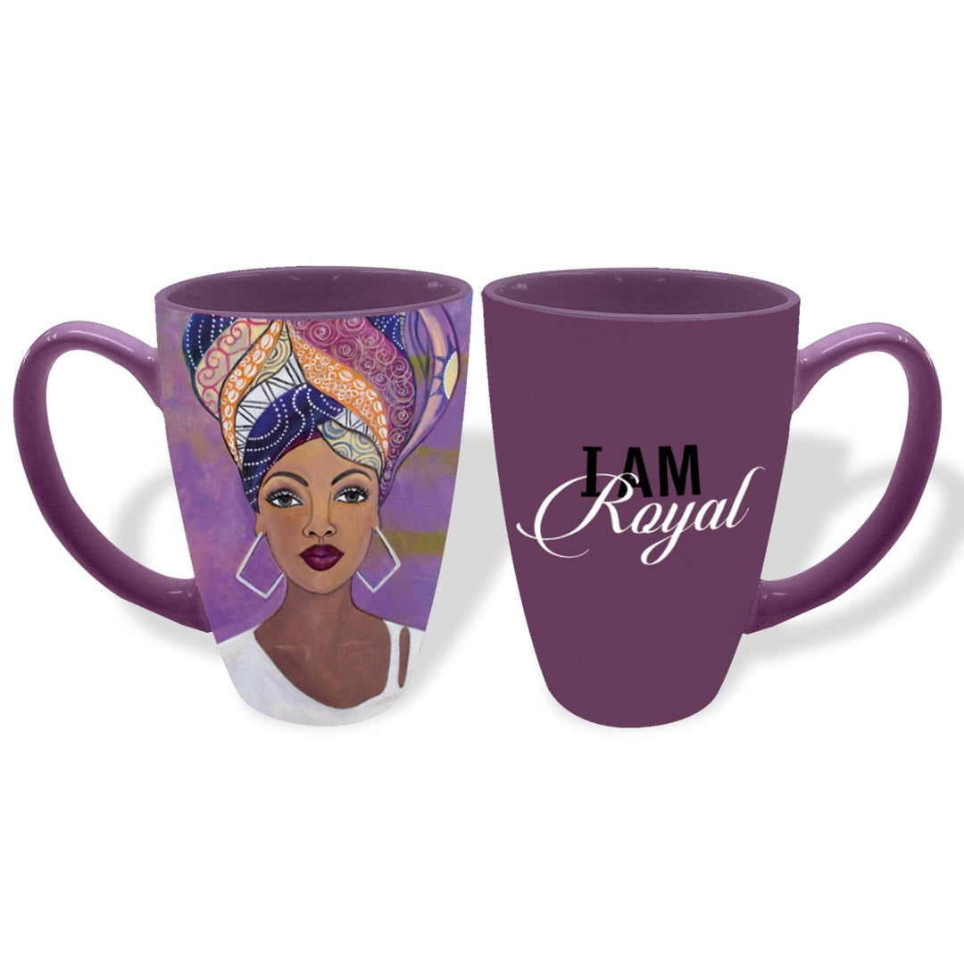 I Am Royal Ceramic Latte Mug by Sylvia "Gbaby" Cohen