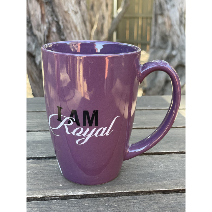 I Am Royal Ceramic Latte Mug by Sylvia "Gbaby" Cohen