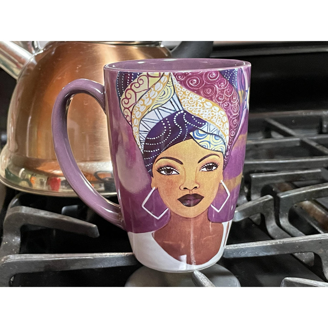 I Am Royal Ceramic Latte Mug by Sylvia "Gbaby" Cohen