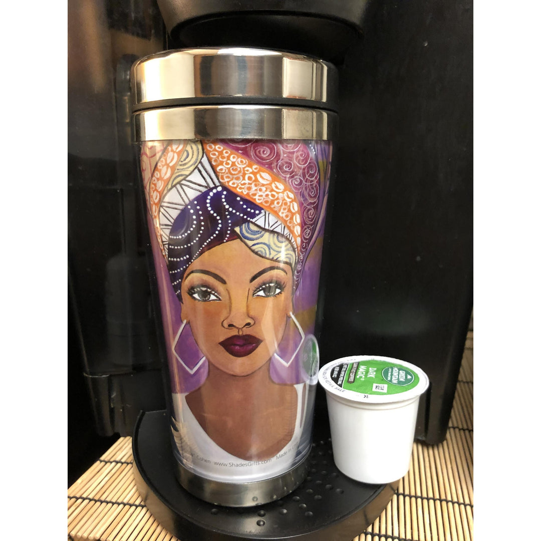 I Am Royal by Sylvia "Gbaby" Cohen: African American Travel Mug/Tumbler