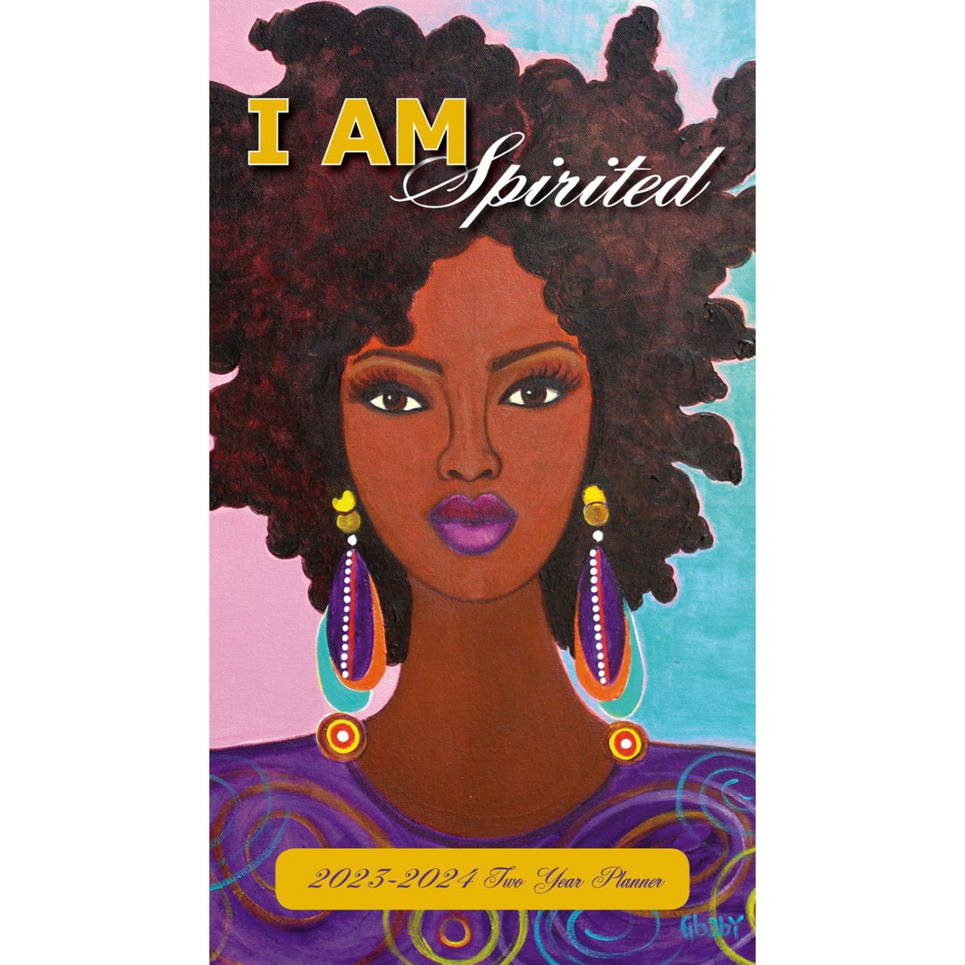 I Am Spirited by GBaby: 2023-2024 Two Year African American Pocket Calendar (Front)