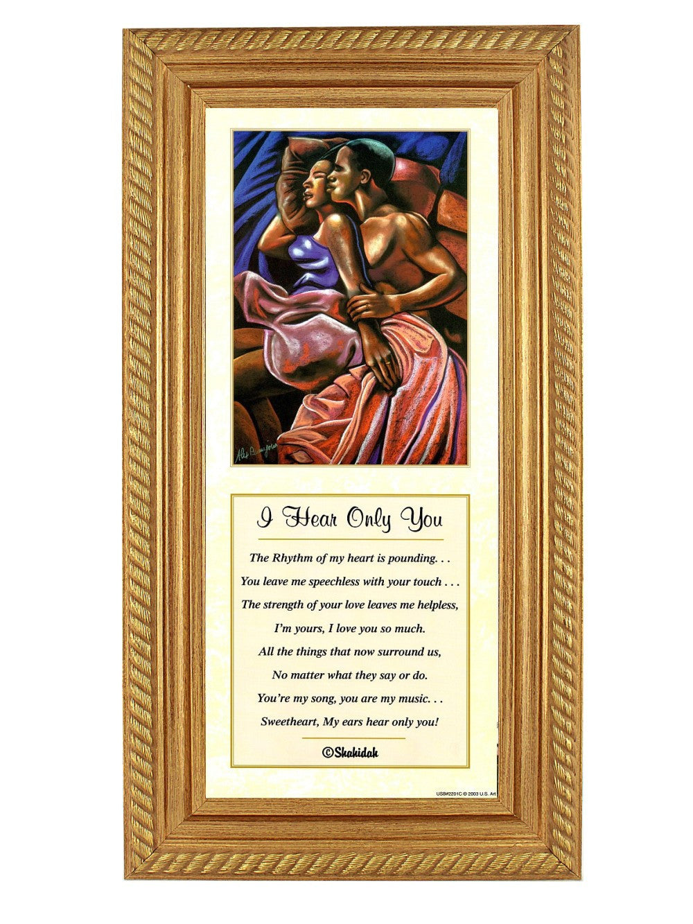 I Hear Only You by Alix Beajour and Shahidah (Gold Rope Frame)