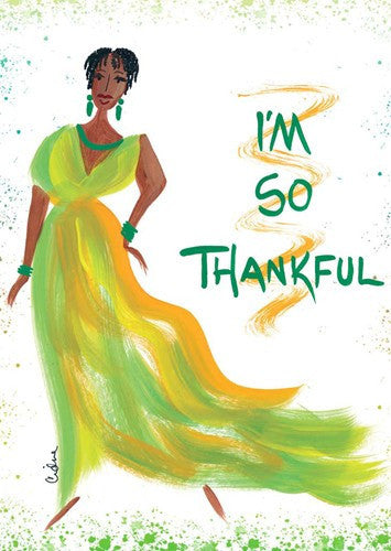 I'm So Thankful-Magnet-Cidne Wallace-3.5x2.5 inches-Magnet-The Black Art Depot