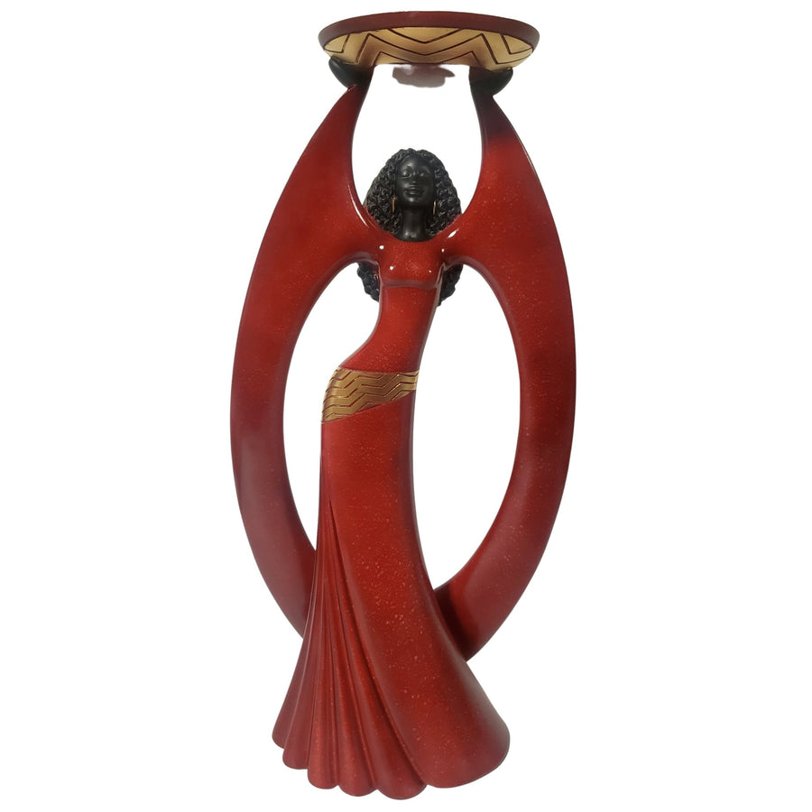 In All Her Glory: Essence of Africa Candle Holder Figurine