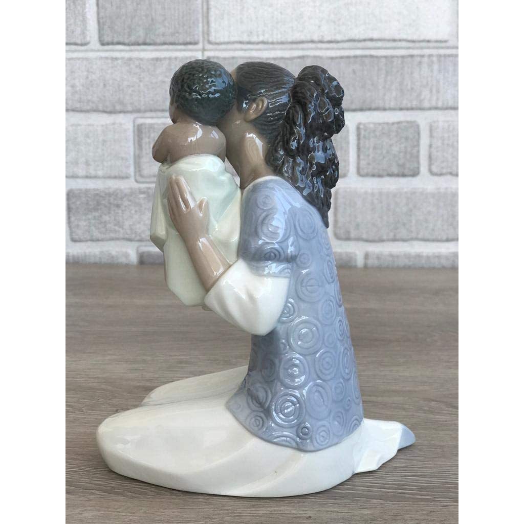 In Loving Arms: A Mother's Love African American Porcelain Figurine