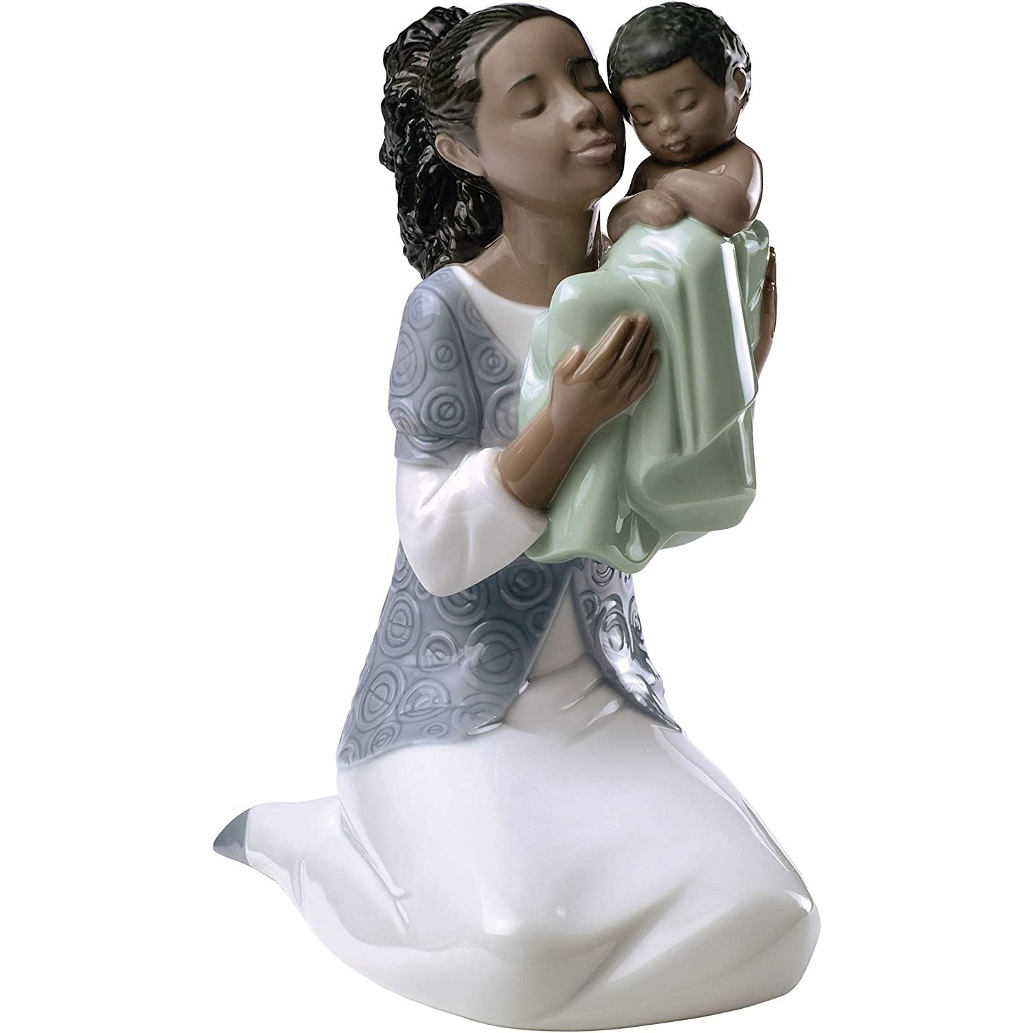 1 of 3: In Loving Arms: A Mother's Love African American Porcelain Figurine