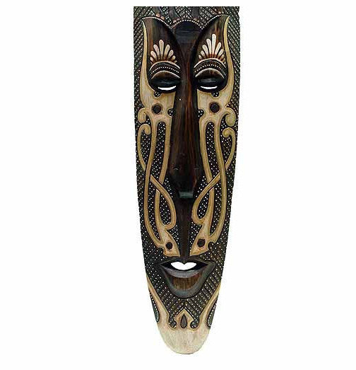 Hand Made Indonesian Giraffe Tictic Mask by Stoneage Arts Global