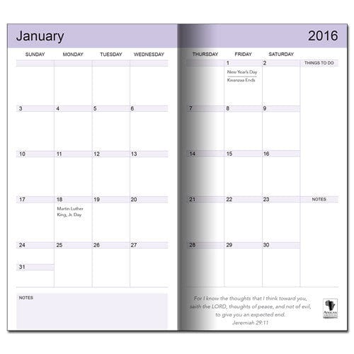 Inside Checkbook Planner (2016)