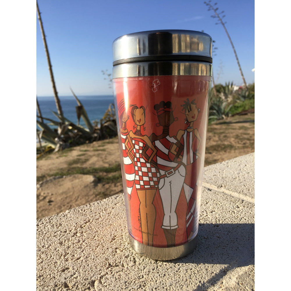 It's a Soror Thang (Delta Sigma Theta Inspired) by Sylvia "Gbaby" Cohen: African American Travel Mug/Tumbler (Lifestyle)