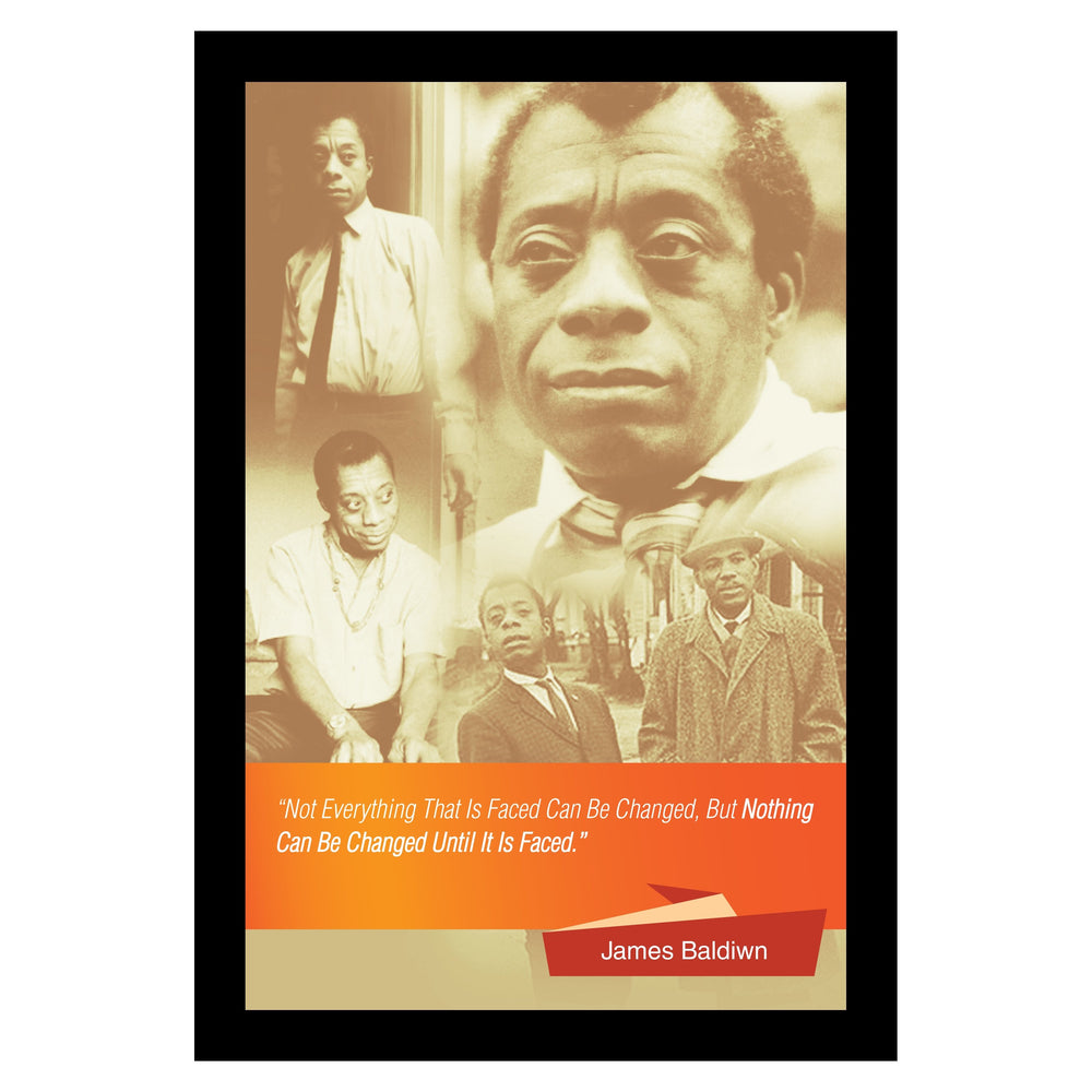 James Baldwin: Change by Sankofa Designs (Black Frame)