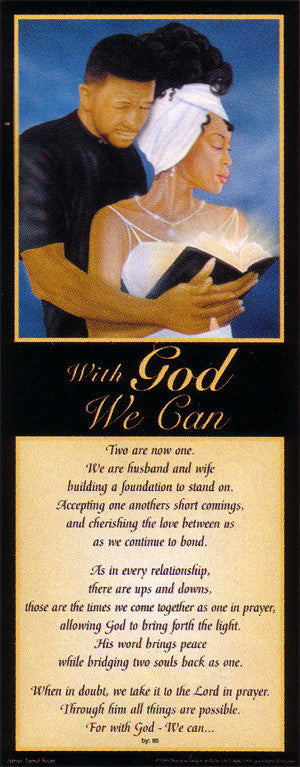 With God, We Can (Literary Print - Black) by Jamal Scott