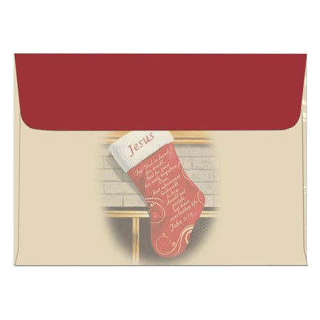 Christmas Stocking: African American Christmas Card Envelope