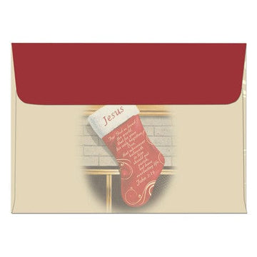 Christmas Stocking: African American Christmas Card Envelope