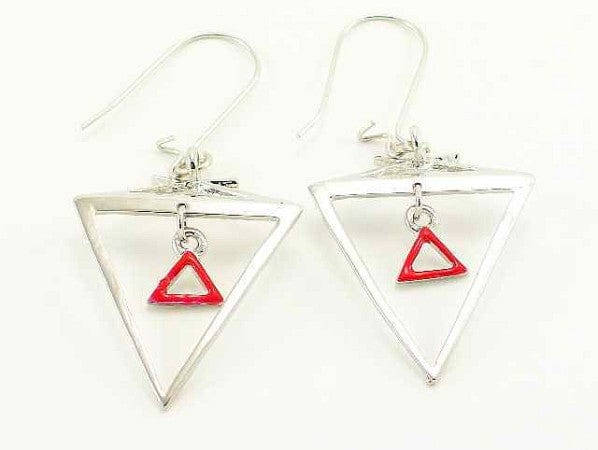 Hanging Delta Sigma Theta Earrings