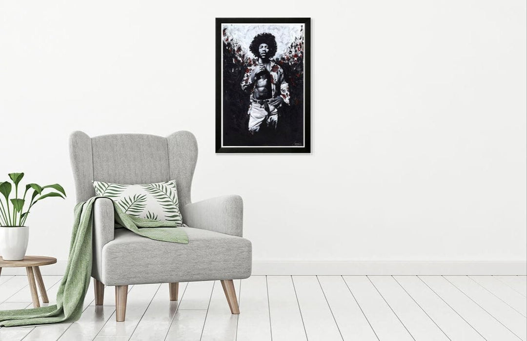 Jimi Hendrix by CREED (Black Frame - Mock Up)