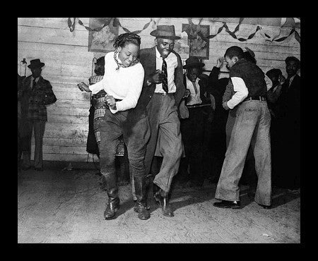 Jitterbug: Negro Juke Joint (1939) by McMahan Photo Archive (Black Frame)
