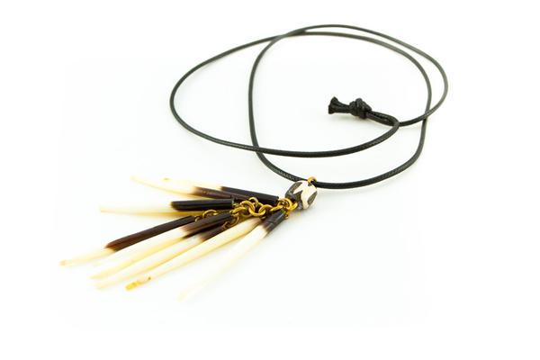 Authentic Hand Made African Porcupine Necklace by Boutique Africa