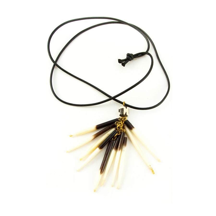 Authentic Hand Made African Porcupine Necklace by Boutique Africa