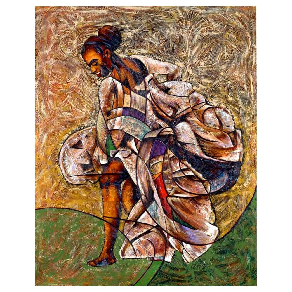 Joy Of Dance-Art-Gerald Ivey-46x36 inches-Unframed-Giclee on Canvas-The Black Art Depot