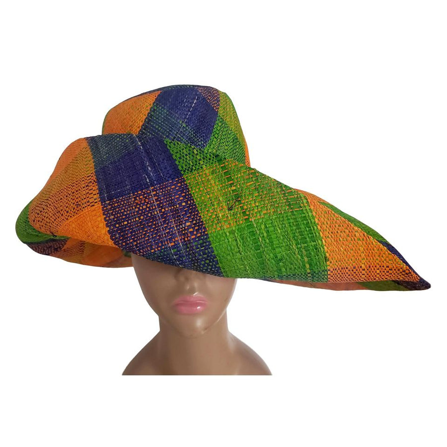 Kadiatu: Raffia Hat-Hats-The Raffia Boutique-59cm-Raffia-The Black Art Depot