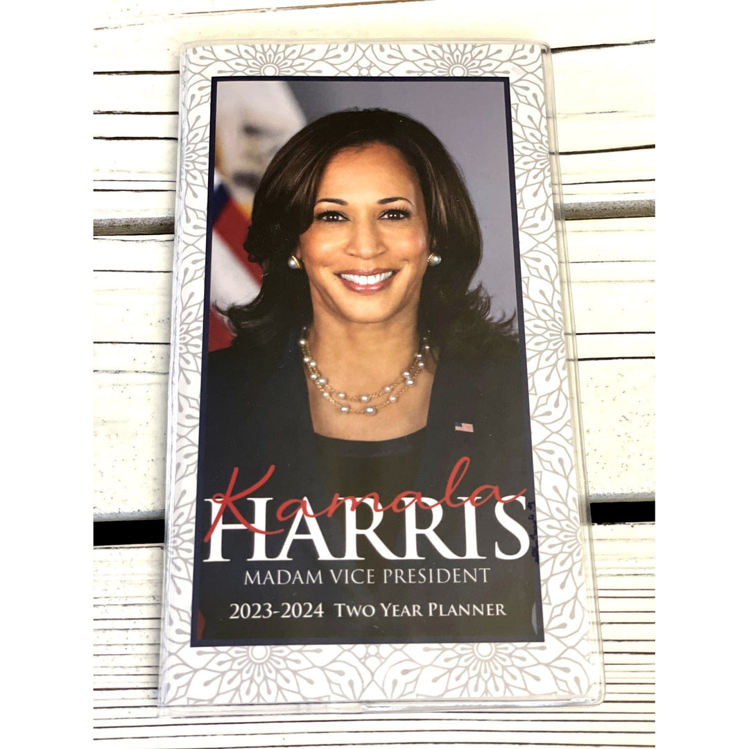 Kamala Harris, Madam Vice President: 2023-2024 Two Year Black History Checkbook Planner (Front)