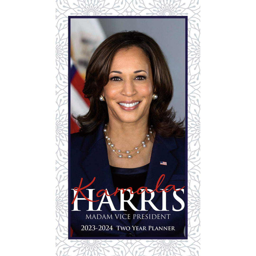 Kamala Harris, Madam Vice President: 2023-2024 Two Year Black History Checkbook Planner (Front)