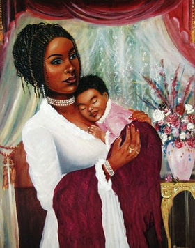My Precious Child-Art-Kamal Najhawan-30x24-Unframed-The Black Art Depot