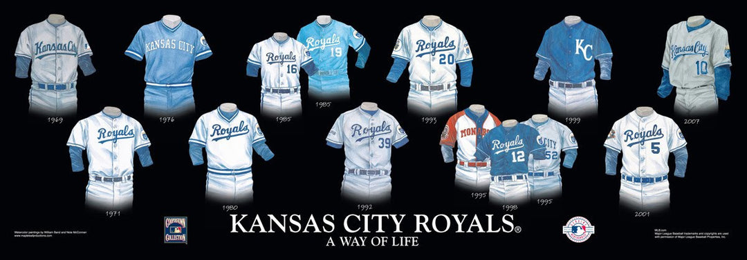 Kansas City Royals: A Way of Life Uniform/Jersey Poster – The Black Art  Depot