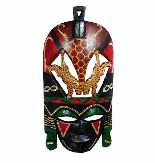Hand Made Kenyan Cheetah Mask by Stoneage Arts Global