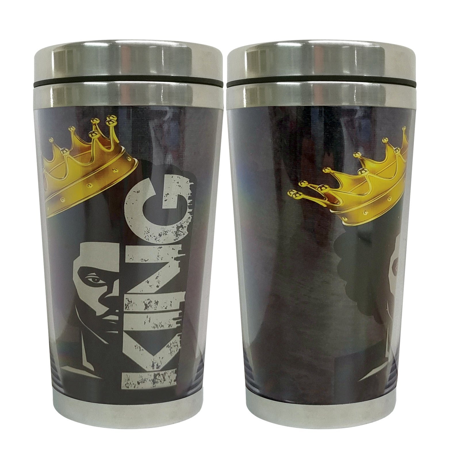 1 of 5: King (A Tribute to the Black Man): African American Travel Mug/Tumbler