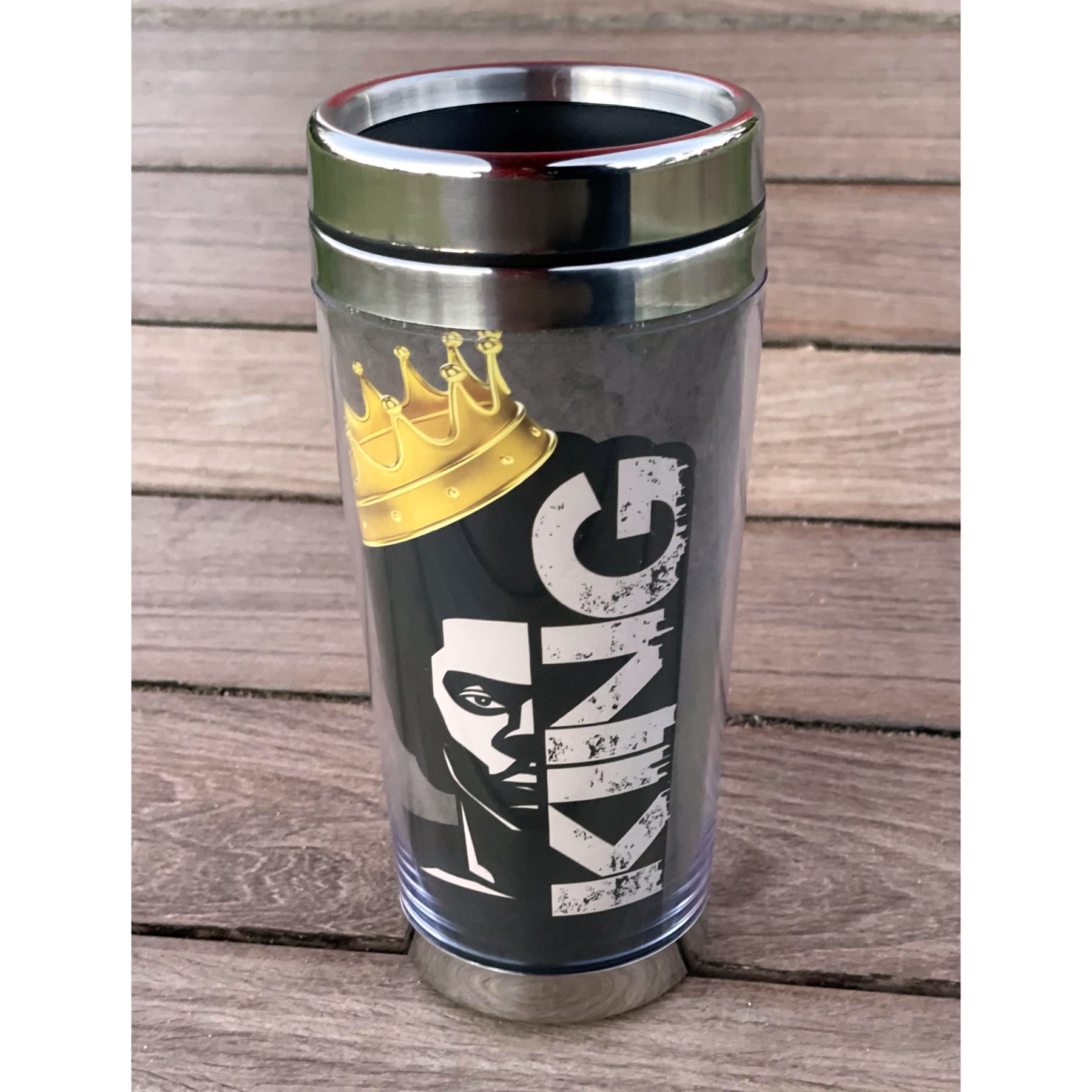 3 of 5: King (A Tribute to the Black Man): African American Travel Mug/Tumbler
