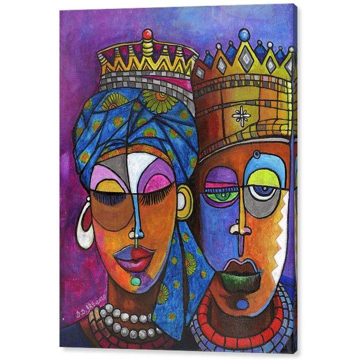 2 of 2: King and Queen by D.D. Ike (Canvas)