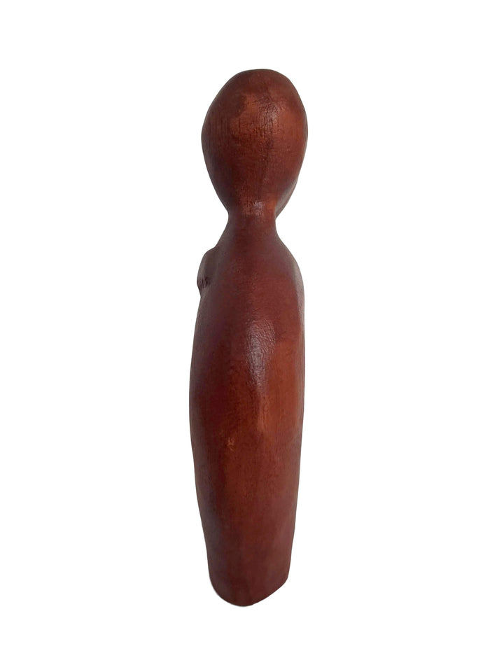 Kissing Couple II: Authentic Handmade Indonesian Suar Wood Decor
