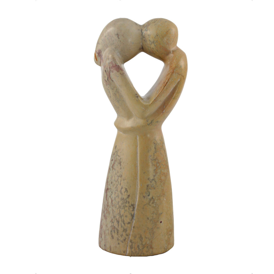 Hand Made Kenyan Kissing Couple Soapstone Figurine
