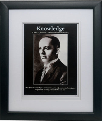 Knowledge: Carter G. Woodson by D'azi Productions (Framed)