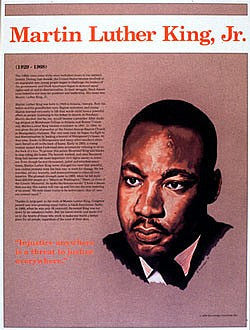 Heroes of the 20th Century: Martin Luther King Jr. Poster by Knowledge Unlimited 