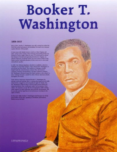 Great Black Americans: Booker T. Washington Poster by Knowledge Unlimited 