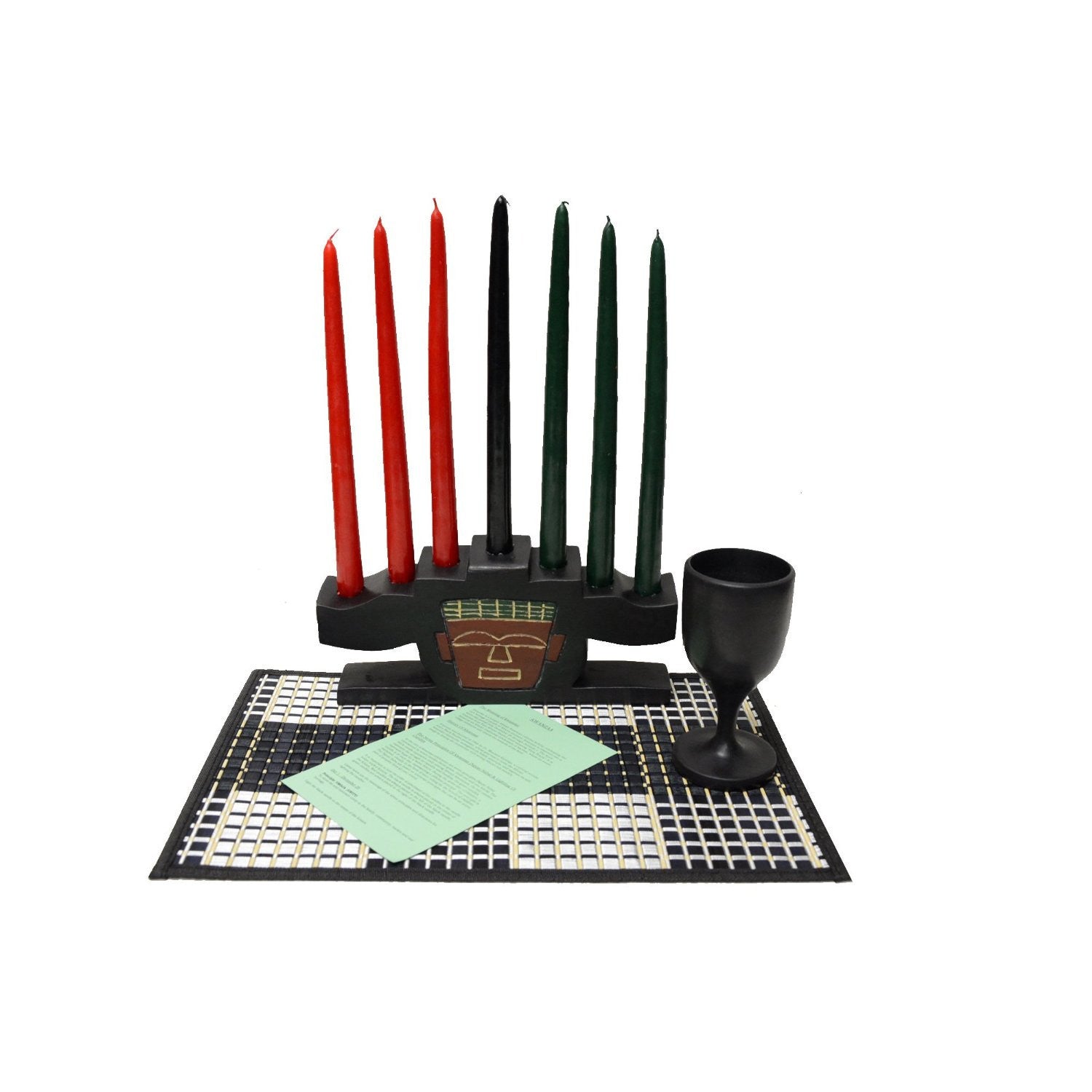 2 of 2: Kwanzaa Mask Celebration Set (Hand Made in Ghana) by African Heritage Collection