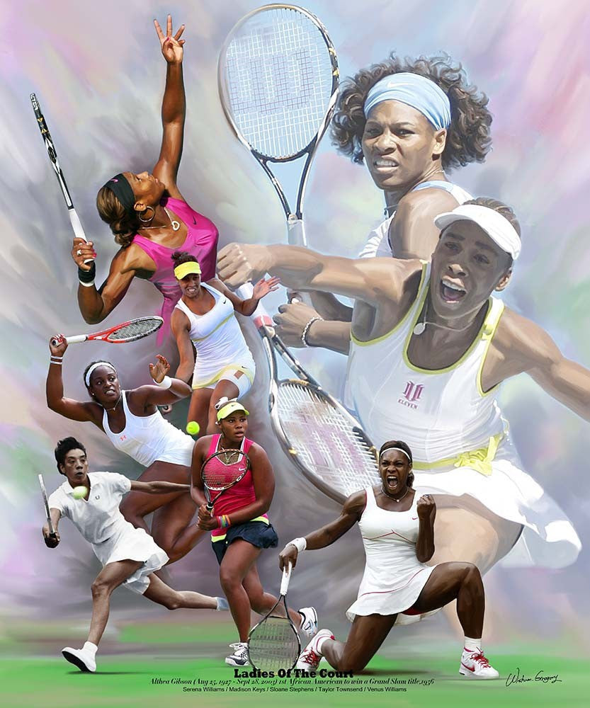 1 of 2: Ladies of the Court: Great African American Female Tennis Players by Wishum Gregory