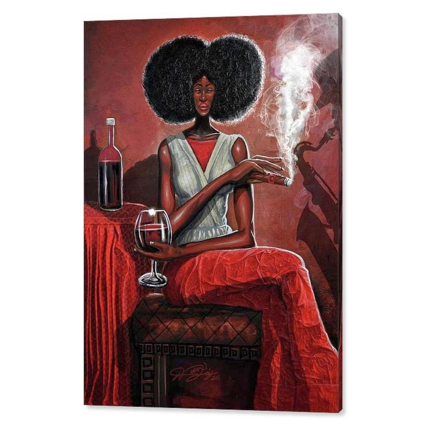 2 of 2: Lady in Red by Dion Pollard (Canvas)