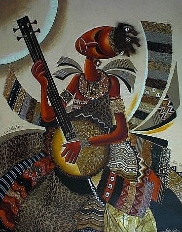 Le Guitar Afrique by Lester Kern