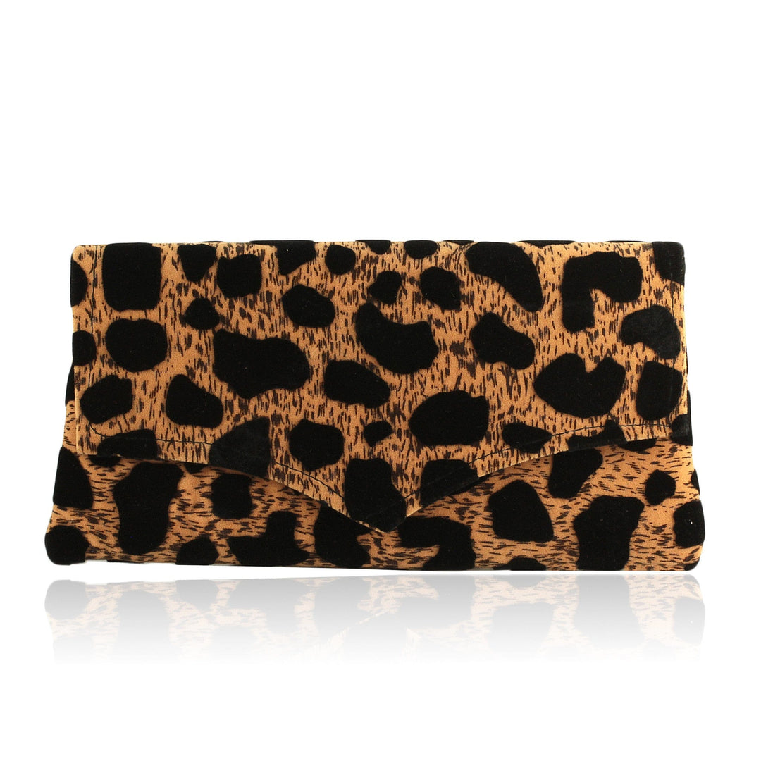 Hand Made Kenyan Leopard Envelope Clutch