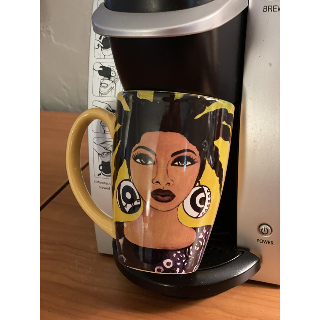 Life on Purpose Ceramic Latte Mug by Sylvia "Gbaby" Cohen