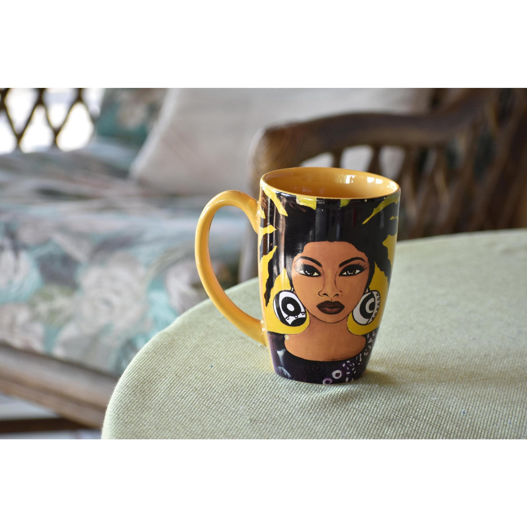 Life on Purpose Ceramic Latte Mug by Sylvia "Gbaby" Cohen
