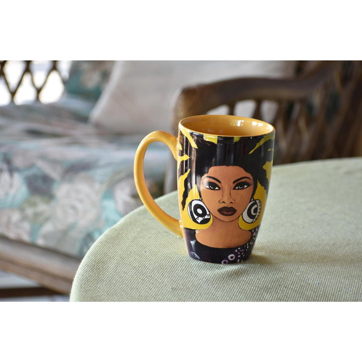 Life on Purpose Ceramic Latte Mug by Sylvia "Gbaby" Cohen