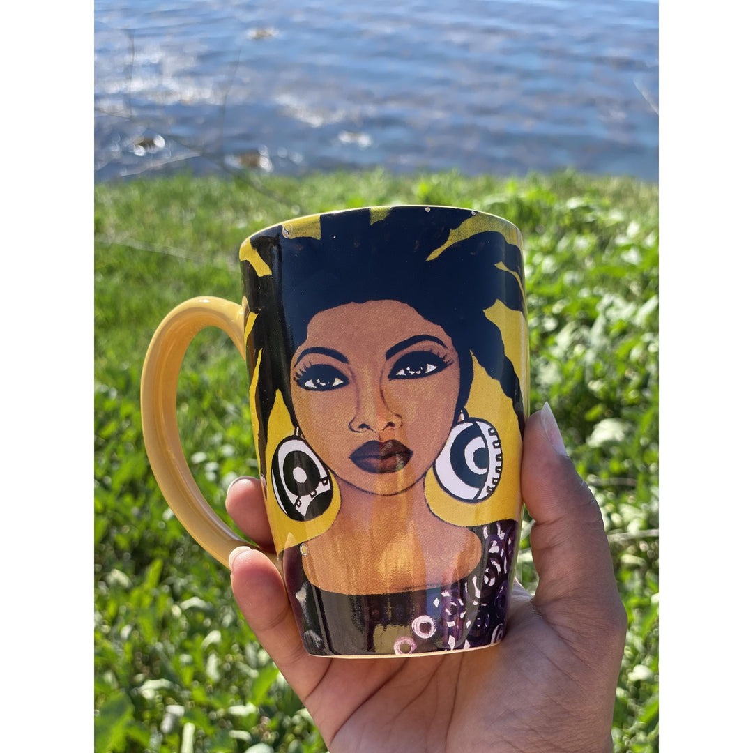 Life on Purpose Ceramic Latte Mug by Sylvia "Gbaby" Cohen